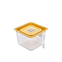 ROBOROBO 乐博乐博 R120163 带把手保鲜盒 1.4L*4个 杏黄色