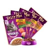 whiskas 伟嘉 进口’伟嘉whiskas成猫拼拼包70g*12肉蔬均衡营养湿粮软包猫罐头