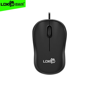 LDK.al 雷迪凯 有线发光游戏鼠标加重USB笔记本台式机电脑商务办公家l电竞 黑色