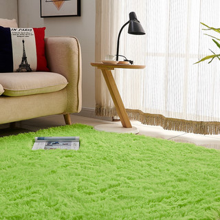 KAYE 卡也 加厚长毛地毯 果绿 120*160cm