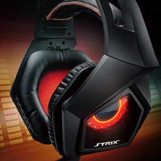 ROG 玩家国度 STRIX 猛禽 7.1 耳罩式头戴式降噪有线耳机 黑色 USB口