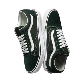 VANS 范斯 经典系列 Old Skool 中性运动板鞋 VN0A38G1QSU 绿色 44.5