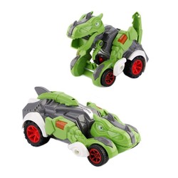 LEZHOU TOYS 乐州玩具 3308 惯性恐龙变形车-霸王龙 单机版 绿