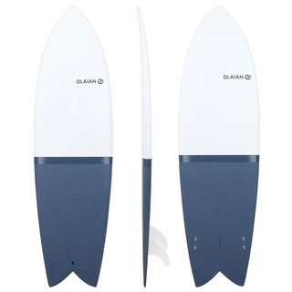 OLAIAN 传统冲浪板 鱼板 8518188 白色/深灰色 6尺