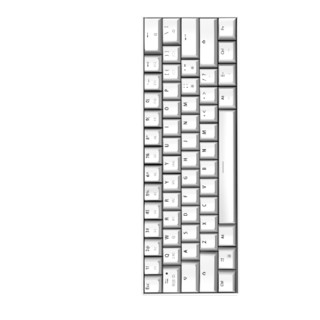 Readson 61键 2.4G蓝牙 多模无线机械键盘 白色 国产青轴 单光