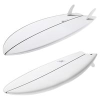 OLAIAN Twin Fish 传统冲浪板 鱼板 8640314 白色 5尺8