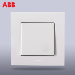 ABB 开关插座ABB开关面板一开二开三开三孔电话插座86底盒暗盒面板
