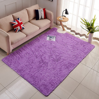 KAYE 卡也 加厚长毛地毯 紫色 140*200cm