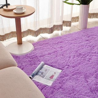 KAYE 卡也 加厚长毛地毯 紫色 140*200cm