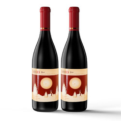 Auscess 澳赛诗 森林鹿 半甜红赤霞珠葡萄酒 13%vol 750ml*2瓶