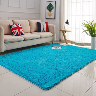 KAYE 卡也 加厚长毛地毯 蓝色 200*300cm
