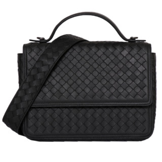 BOTTEGA VENETA 葆蝶家 女士羊皮单肩包 522922V00168175 黑色