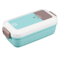 ASVEL 阿司倍鹭 3557-04 塑料便当盒(单层、蓝色)