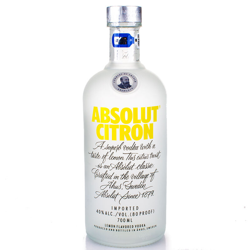 ABSOLUT VODKA 绝对伏特加 伏特加 柠檬味 40%vol 700ml