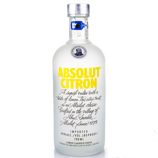 ABSOLUT VODKA 绝对伏特加 伏特加 柠檬味 40%vol 700ml