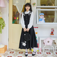 十三余 小豆蔻儿 妙达 汉元素 刺绣连衣裙 SYS141227K 黑白色