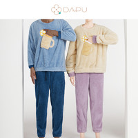 DAPU 大朴 杯子系列 AF1F12202 男女款保暖睡衣套装