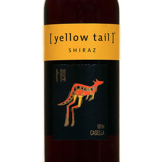 Yellow Tail 黄尾袋鼠 世界 西拉半干型红葡萄酒 2瓶*187ml套装