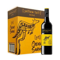 Yellow Tail 黄尾袋鼠 缤纷系列 西拉红葡萄酒智利版 750ml*6瓶 整箱装