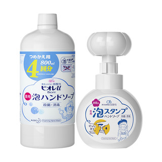 Kao 花王 花朵泡沫型儿童洗手液杀菌消毒补充装到手1600ml