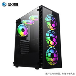 GALAXY 影驰 J对星中塔 双面钢化玻璃/支持ATX-MATX主板/支持240水冷/台式机游戏电脑机箱 J对星