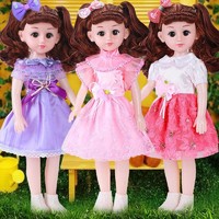 abay 会说话的芭比娃娃儿童玩具女孩子洋娃娃大套装公主过家家