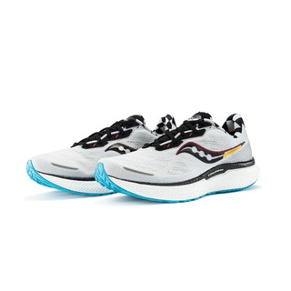 saucony 索康尼 TRIUMPH系列 胜利 19 男子跑鞋 S20678-40 白黑 42