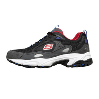 SKECHERS 斯凯奇 D'LITES系列 Stamina 女子休闲运动鞋 88888383/BKMT 黑白红 39