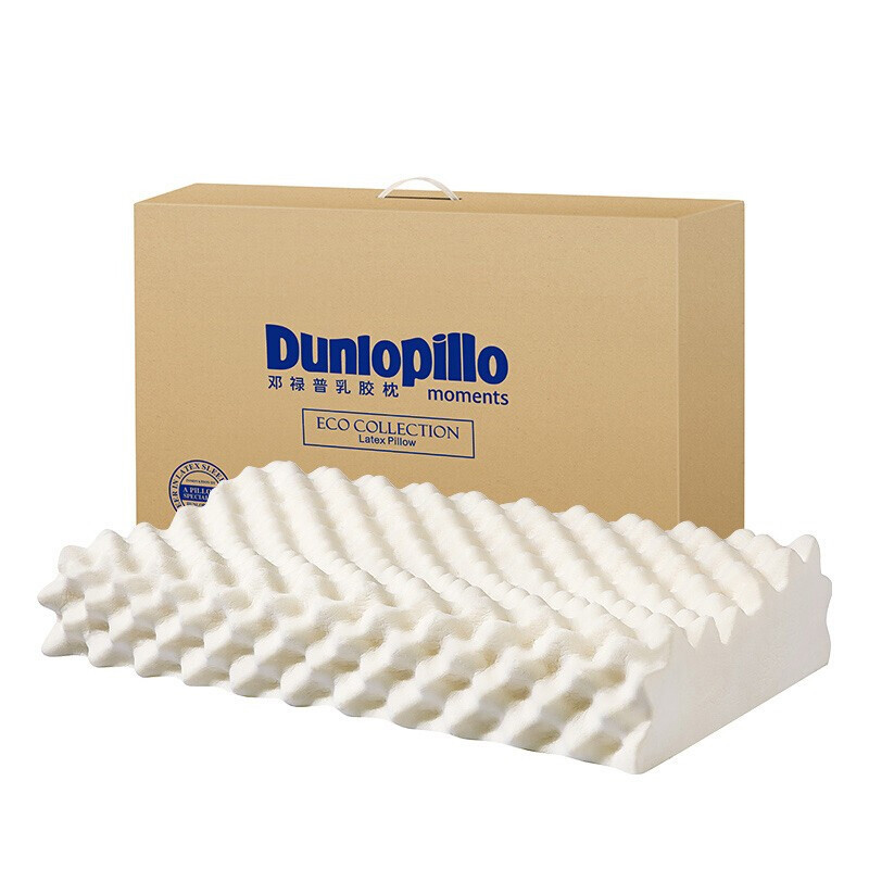 Dunlopillo 邓禄普 ECO系列 天然乳胶枕 59*34*10/12cm 按摩波浪款