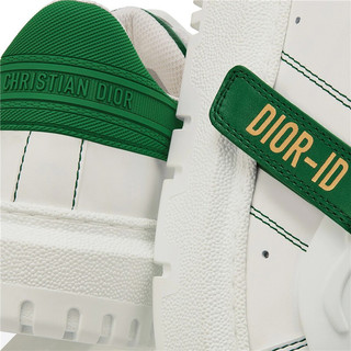 Dior 迪奥 ID系列 女士低帮板鞋 KCK278BCR 白色/绿色 37.5
