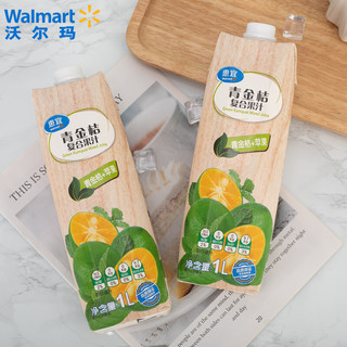 惠宜 青金桔复合果汁 青金桔+苹果【沃尔玛】 1L