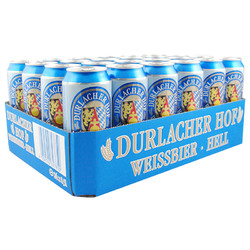 DURLACHER 德拉克 进口 德国德拉克小麦白啤酒500ml*24听5.3度 送礼精酿浓郁麦香