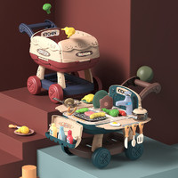 Hasbro 孩之宝 儿童玩具多功能仿真厨房购物车故事套装循环出水带声光