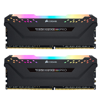 USCORSAIR 美商海盗船 复仇者RGB PRO系列 DDR4 3000MHz RGB 台式机内存 灯条 黑色  64GB 32GBx2 CMW64GX4M2D3000C16
