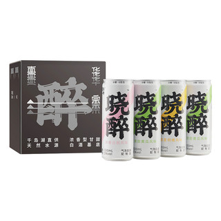 晓醉 气泡白酒组合装 2口味 330ml*2罐（沐春白桃风味+清甜黄瓜风味）