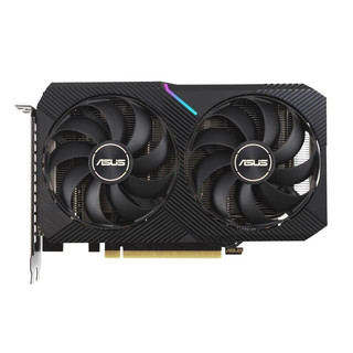 ASUS 华硕 DUAL-RTX 3060Ti-O8G-MINI2 超频版 显卡 8GB 黑色