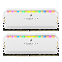 USCORSAIR 美商海盗船 统治者系列 DDR4 3200MHz RGB 台式机内存 灯条 白色 32GB  8GBx2 CMT16GX4M2C3200C16W