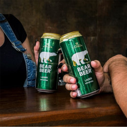 bearbeer豪铂熊拉格啤酒500ml24听整箱装德国原装进口