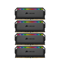 USCORSAIR 美商海盗船 统治者系列 DDR4 3000MHz RGB 台式机内存 灯条 黑色 64GB 16GB*4 CMT64GX4M4C3000C15