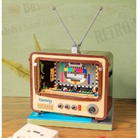 20点开始、值选：PANTASY 拼奇 童趣传动系列 61008 复古电视机