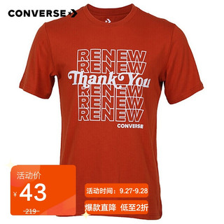 CONVERSE 匡威 男子 CONVERSE RENEW GRAPHIC TEE 短袖T恤 10019649-A03 S码