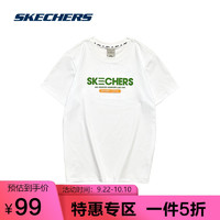 SKECHERS 斯凯奇 Skechers斯凯奇2021夏季新款Barrel联名短袖圆领运动T恤L221U062