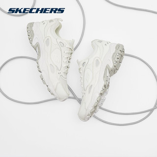 SKECHERS 斯凯奇 Skechers斯凯奇机甲鞋男女同款情侣鞋运动透气缓震老爹鞋板鞋休闲鞋999307 (男款)白色WHT 41