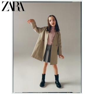 ZARA 早秋新款 童装女童 极简风衣  05507602505