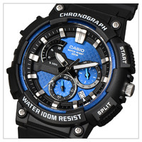 CASIO 卡西欧 手表大表盘计时防水时尚运动学生电子男士手表