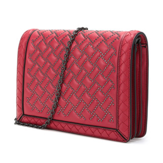 BOTTEGA VENETA 葆蝶家 女士羊皮单肩包 490085VBJU06442 红色