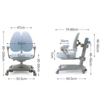 SIHOO 西昊 K35B 儿童学习椅 天空蓝