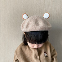 YOYO KIDS 幼悠 女童羊毛毡贝雷帽