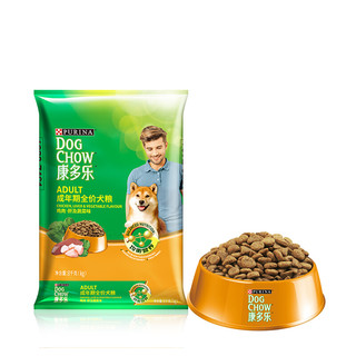 DOG CHOW 康多乐 鸡肉肝蔬菜味全犬成犬狗粮 8kg