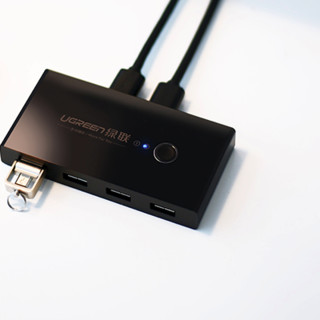 UGREEN 绿联 US216 USB3.0集线器 二分四 1.5m 黑色